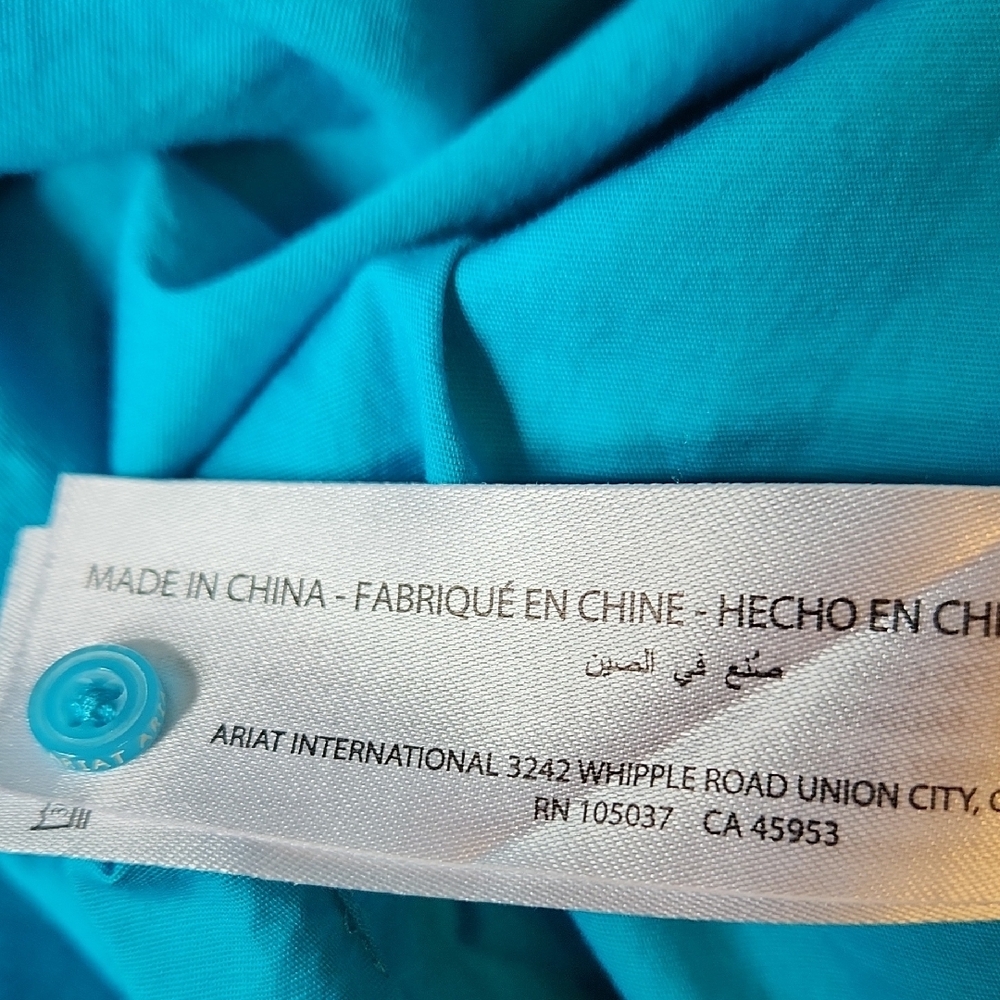 Ariat Turquoise Button-Down Shirt - image 3